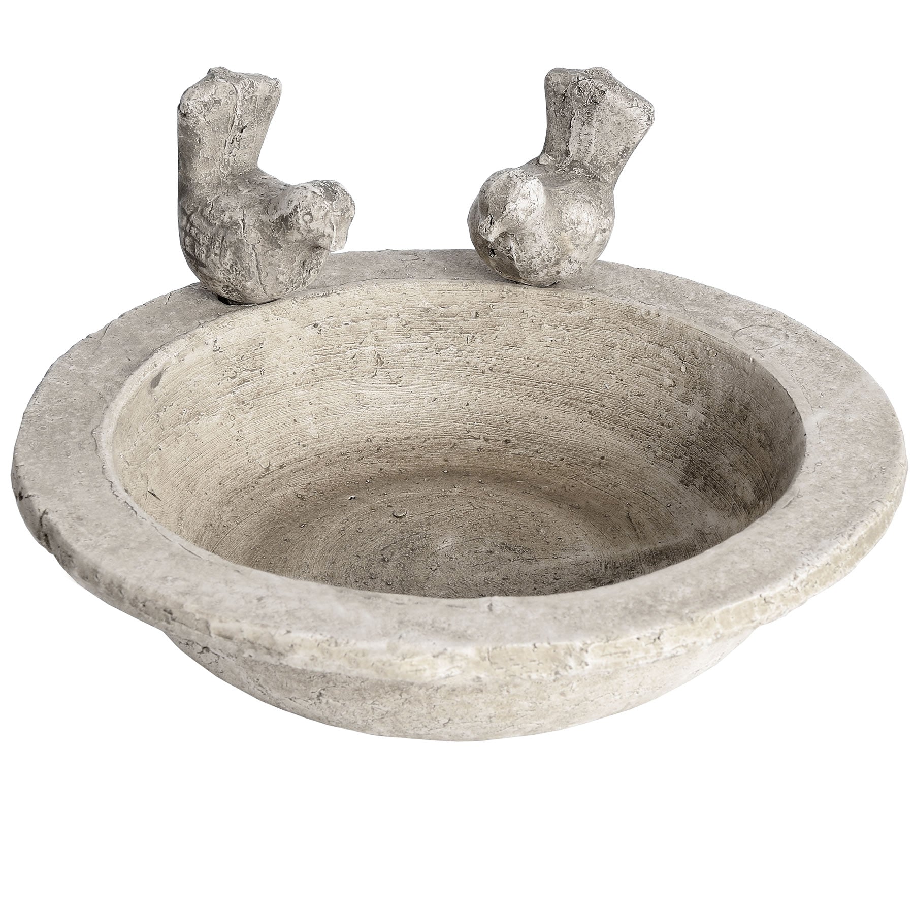 Small Stone Bird Bath Cream For Hill Interiors - HIL-9030