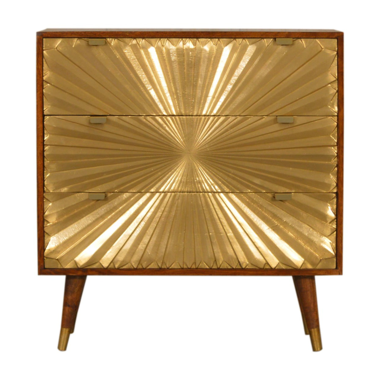 Manila Mango Wood Chest of Drawer Gold from Artisan Furniture - IN1540