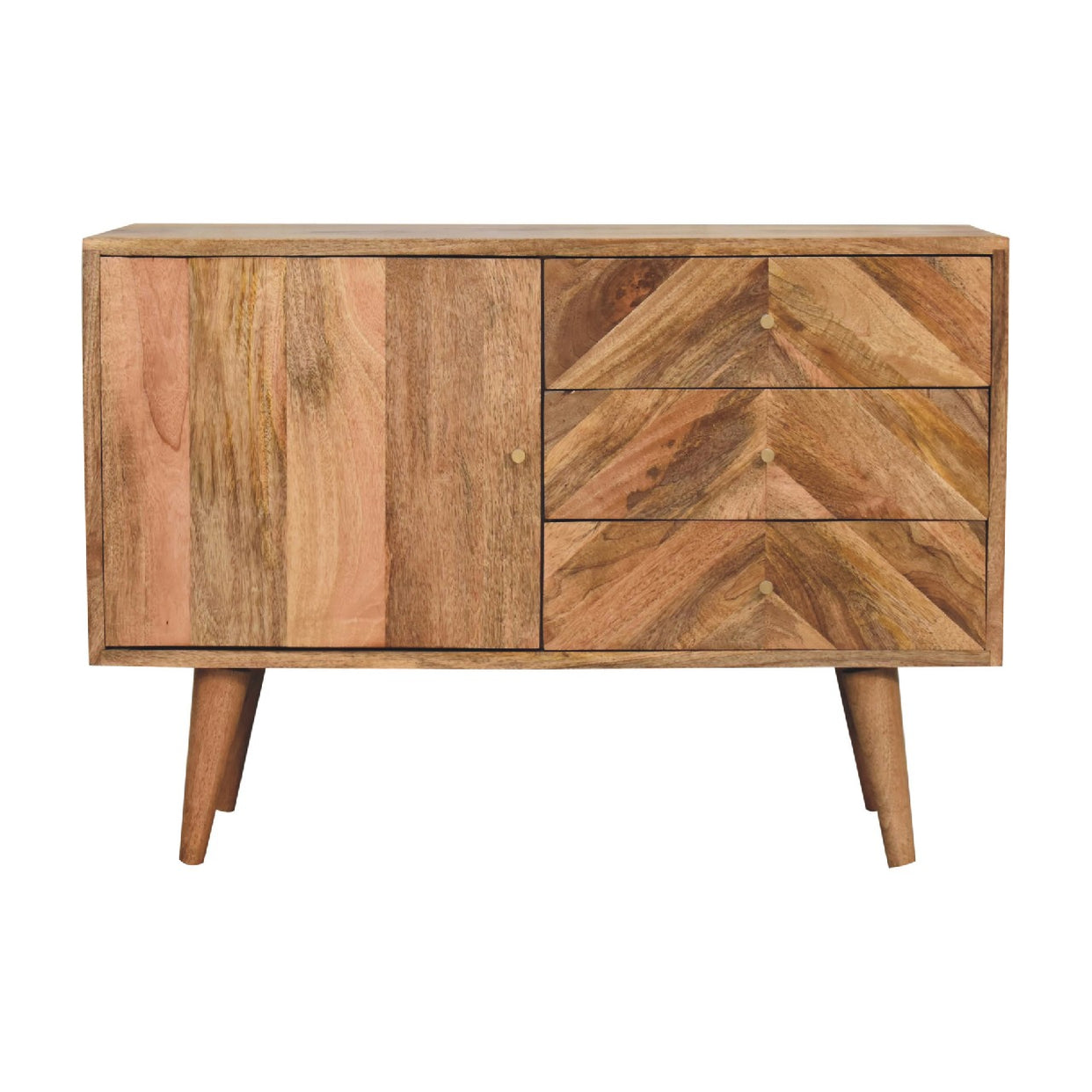 Muna Mixed Mango Wood Sideboard With 3 Drawer And 1 Door from Artisan Furniture - IN1697