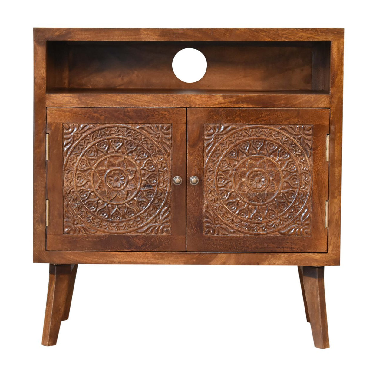 Tova Open Shelf Mango Wood Cabinet from Artisan Furniture - IN1822