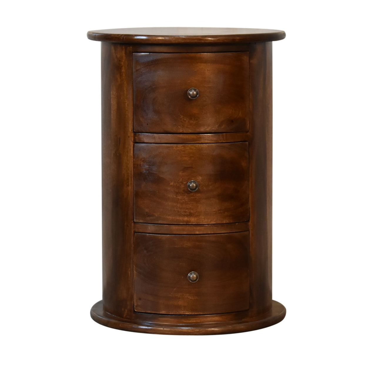 Chestnut 3 Drawer Chestnut Drum Mango Wood Chest of Drawer from Artisan Furniture - IN1823