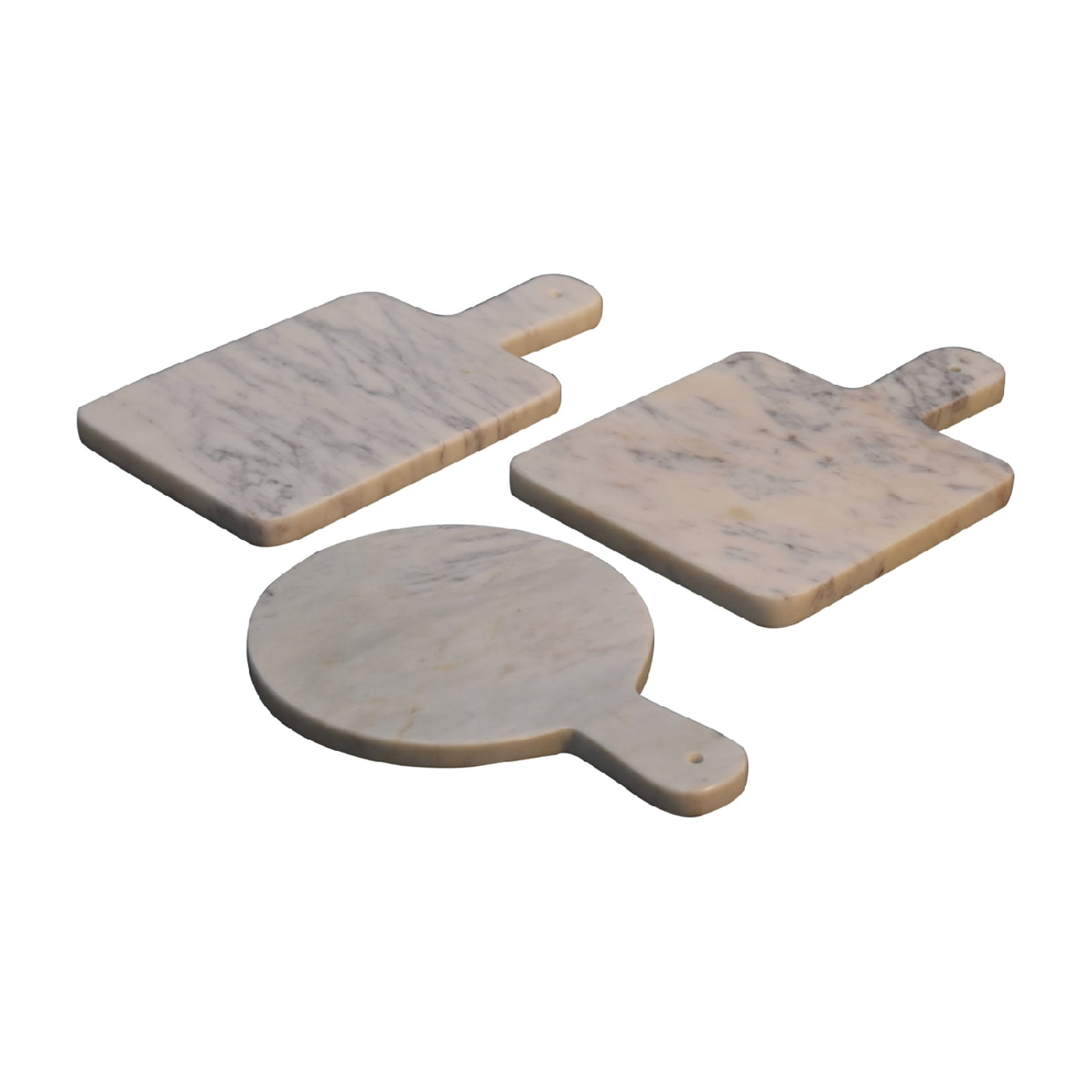 White Marble Chopping Board Set of 3 from Artisan Furniture - IN3251