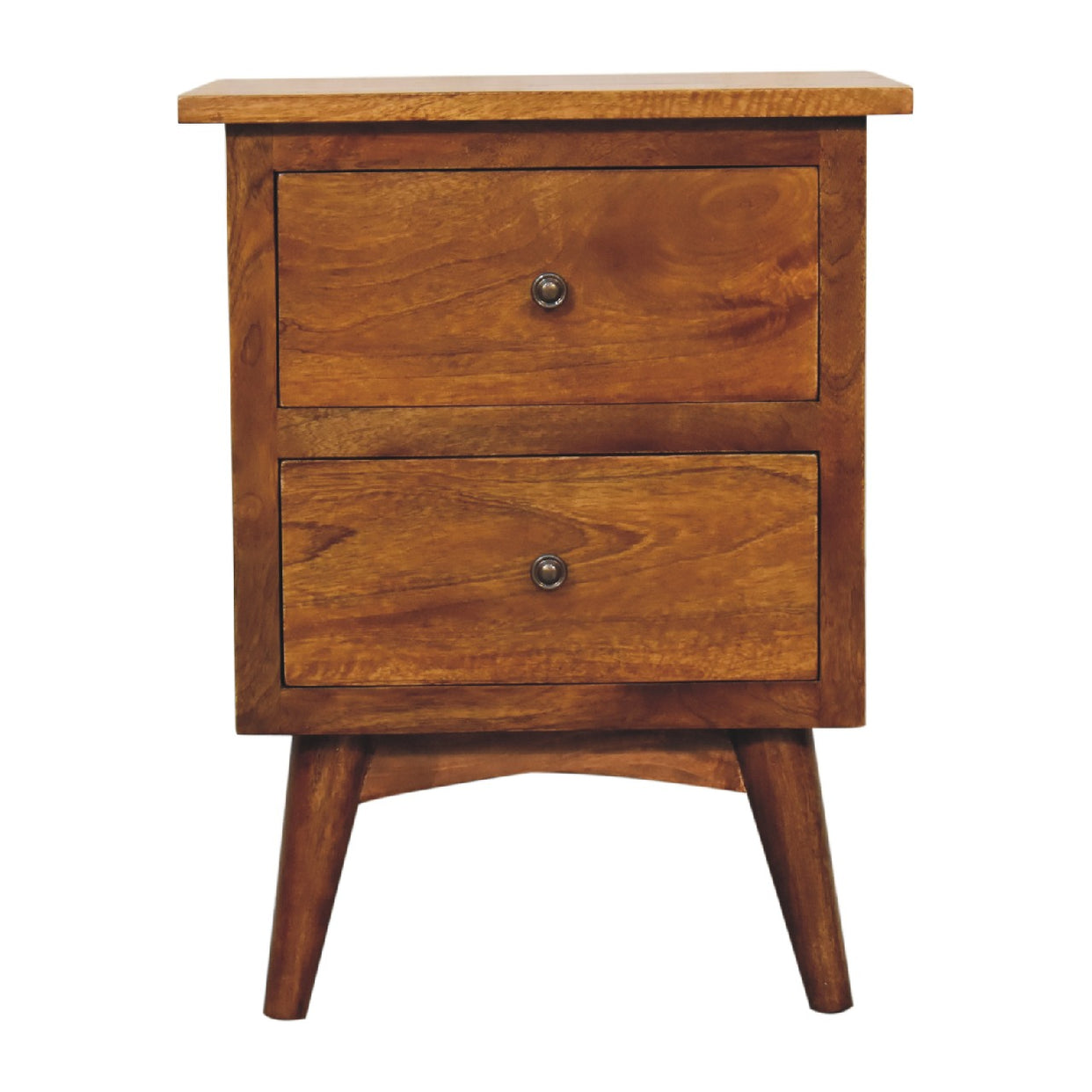 Chestnut Mango Wood Bedside Table from Artisan Furniture - IN3269