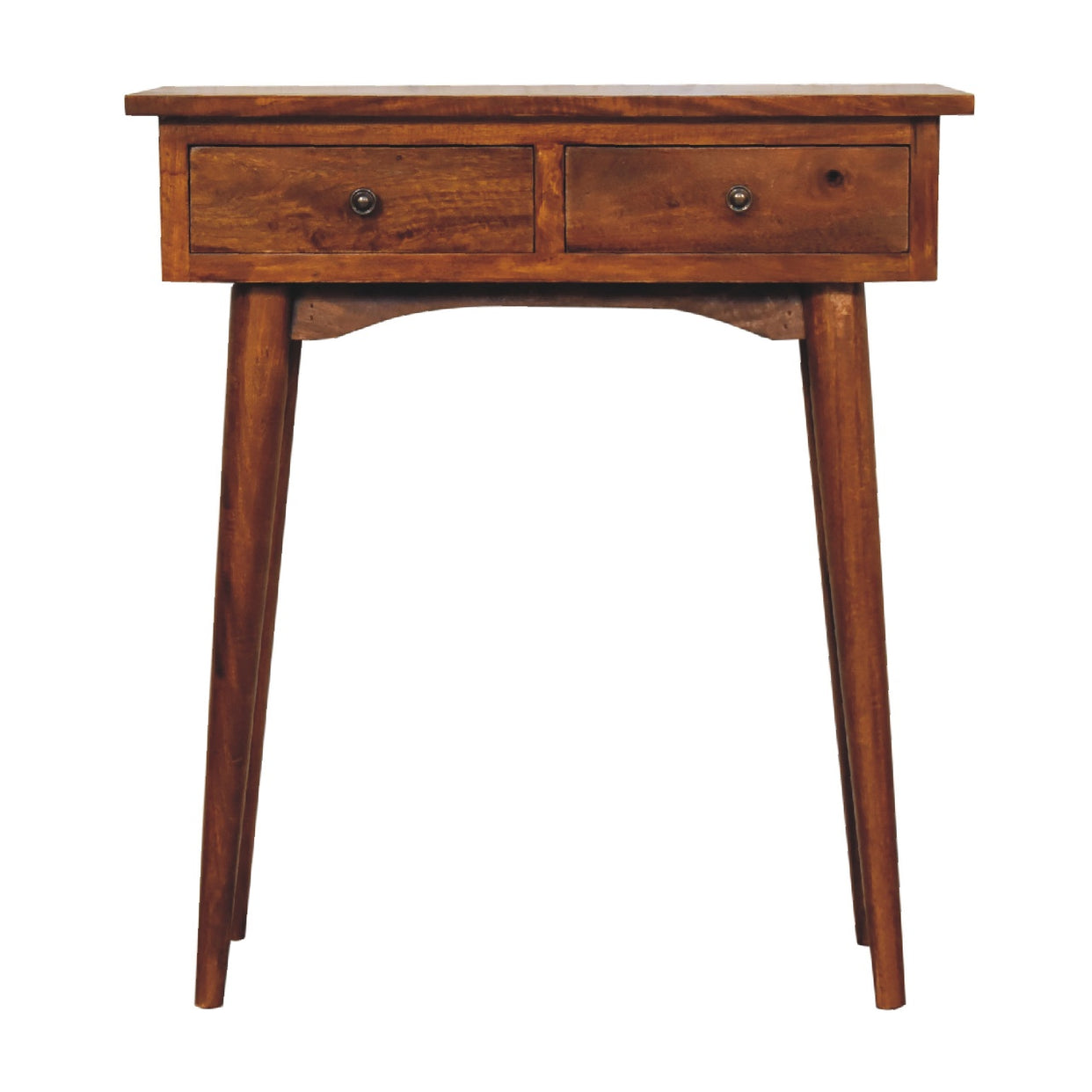 Small Chestnut Hallway Mango Wood Console Table from Artisan Furniture - IN3273