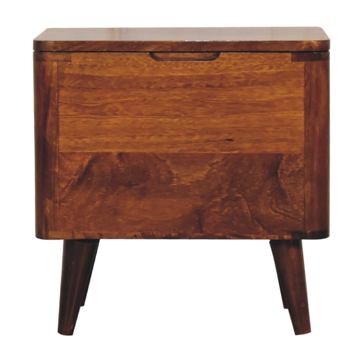 Lid-Up Storage Mango Wood Stool Chestnut from Artisan Furniture - IN3403