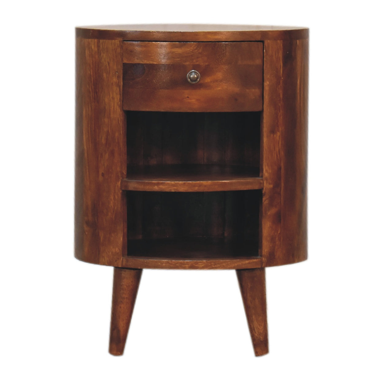 Chestnut Mango Wood Bedside Table Cortez from Artisan Furniture - IN3427