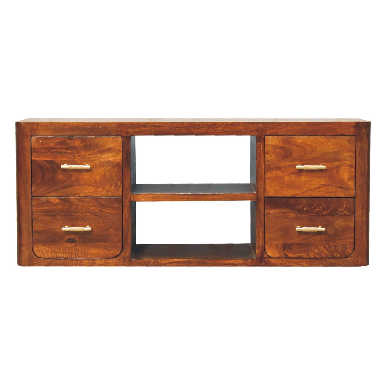 Luca Mango Wood Media Unit from Artisan Furniture - IN3430