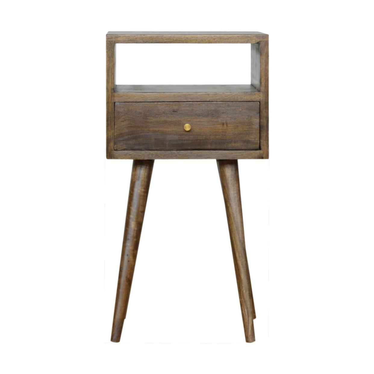 Small Washed Bedside Mango Wood Table Grey from Artisan Furniture - IN964