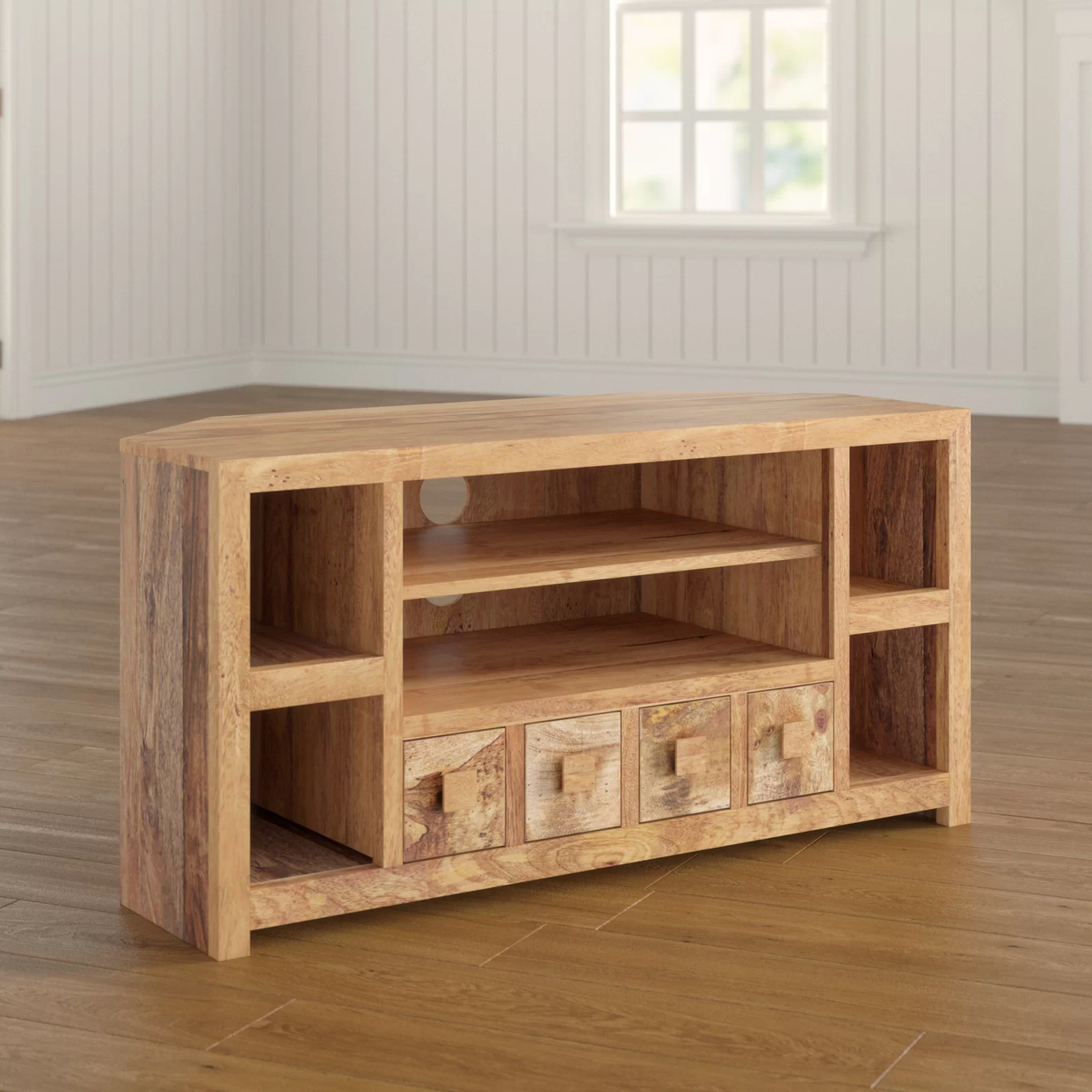 Toko Light Mango Corner Tv Unit  For Indian Hub-IH-LM10