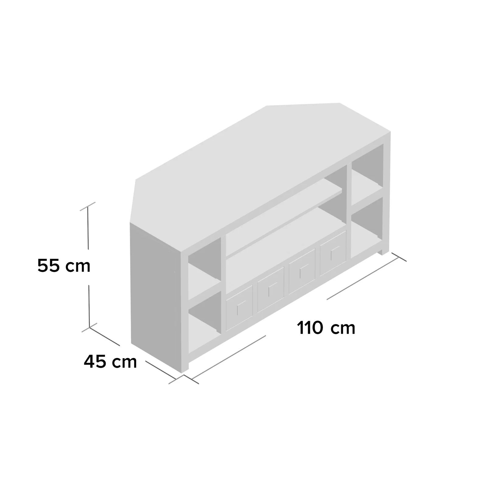 Toko Light Mango Corner Tv Unit  For Indian Hub-IH-LM10