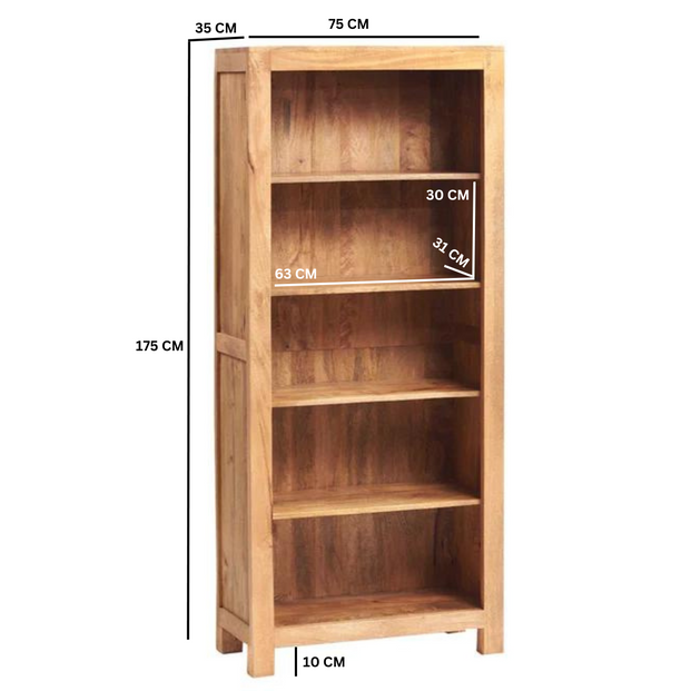 Toko Light Mango Large Open Bookcase  For Indian Hub-IH-LM20