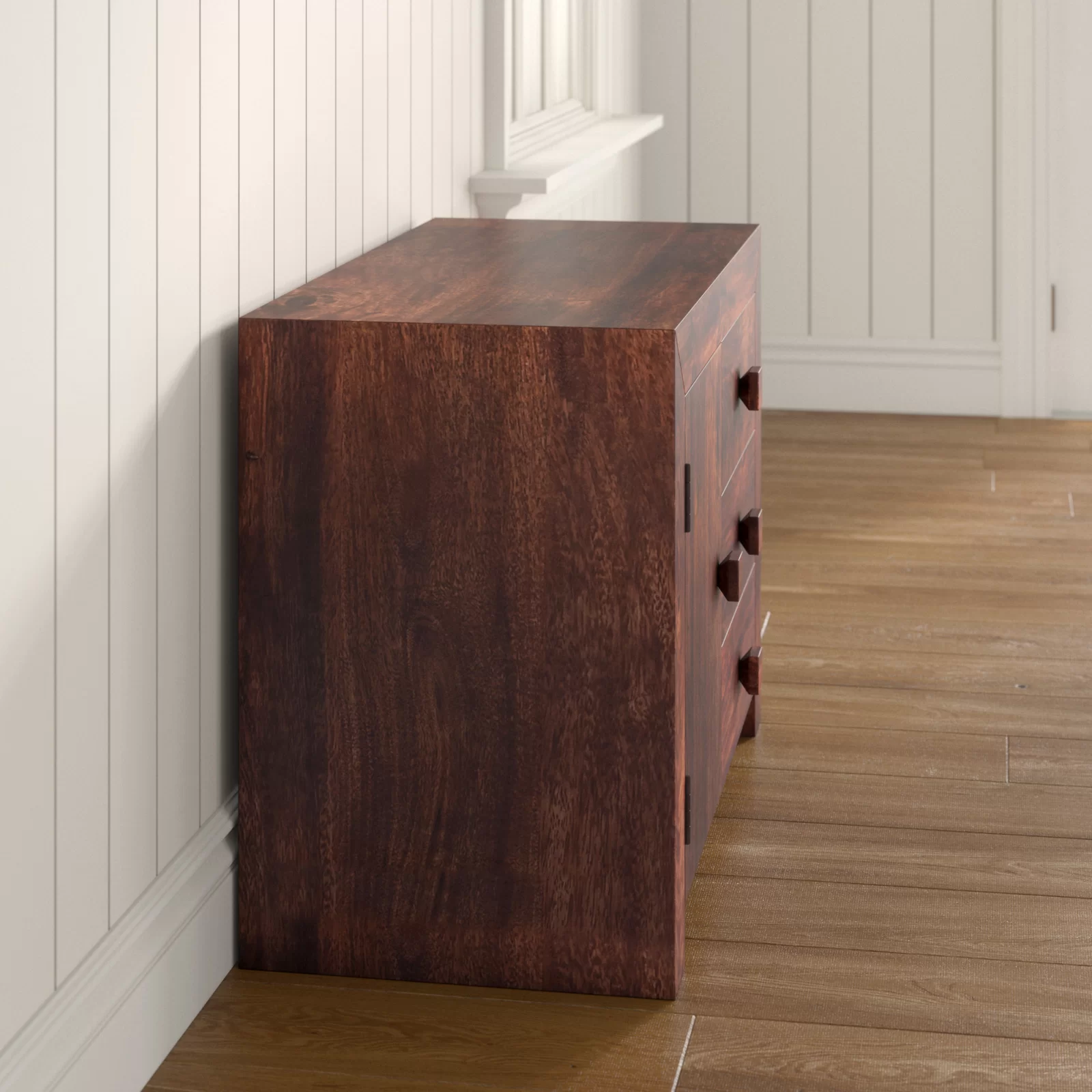 Toko Dark Mango 3 Drawer Sideboard  For Indian Hub-IH-MB15