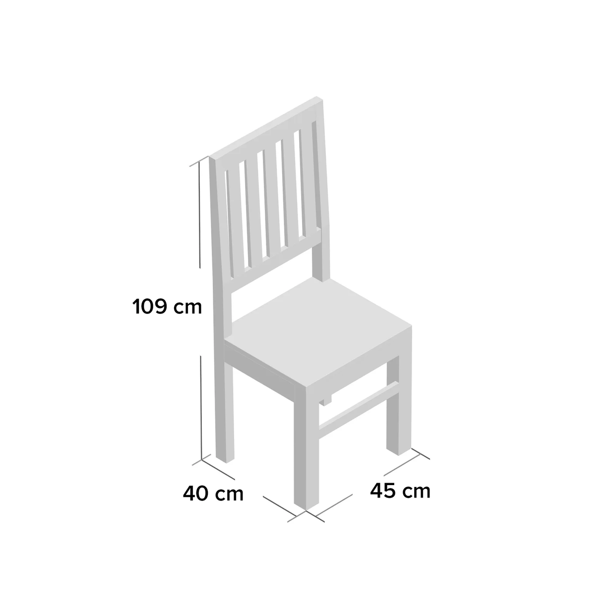 Toko Dark Mango Slat Back Chair - Set of 2 For Indian Hub-IH-ML19