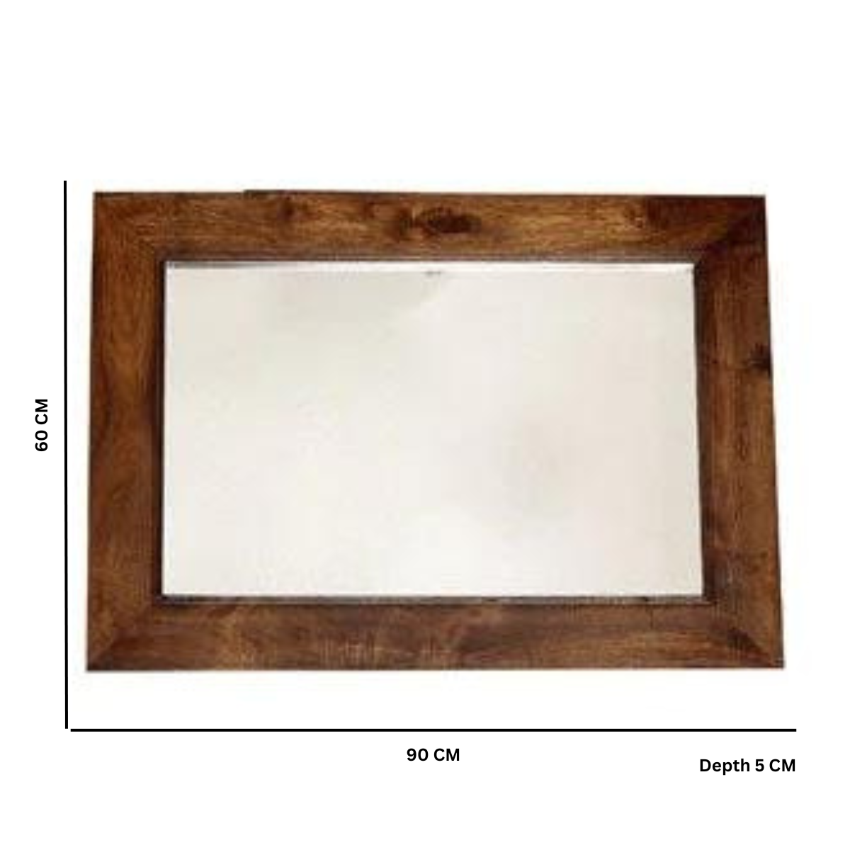 Toko Dark Mango Mirror  For Indian Hub-IH-ML22