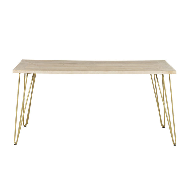 Light Gold Dining Table  For Indian Hub-IH-BRC08