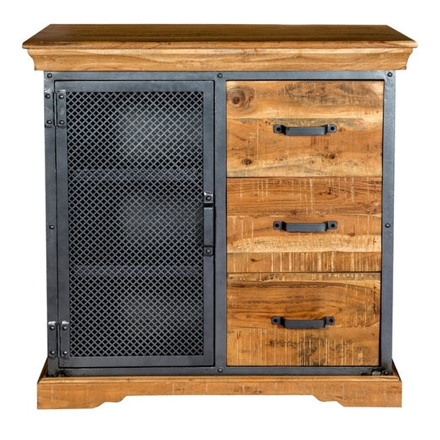 Metropolis Industrial 3 Drawer Sideboard For Indian Hub-IH-DA02