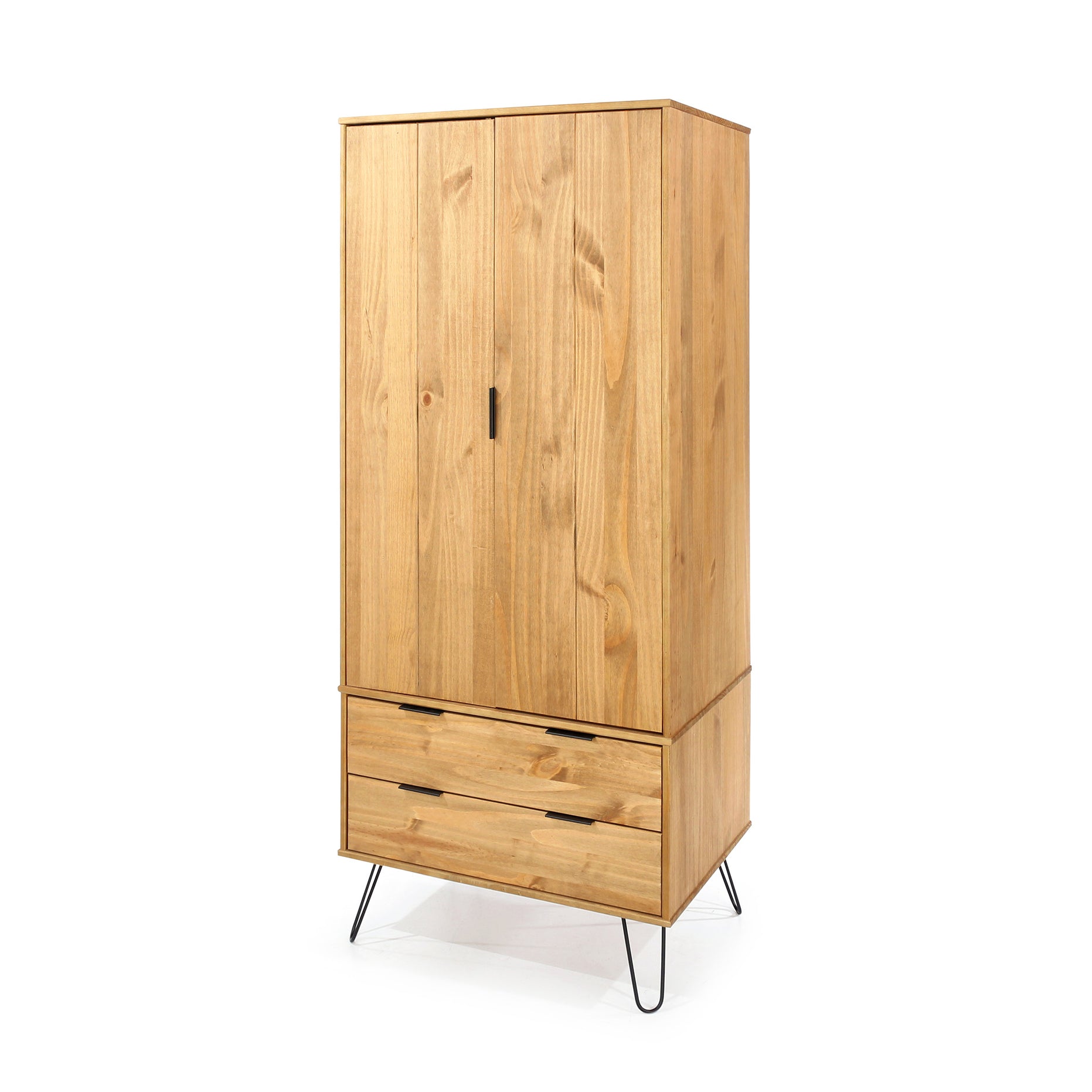 Alyese Wooden 2 Door And 2 Drawer Wardrobe For Core Products - CFD-AG582