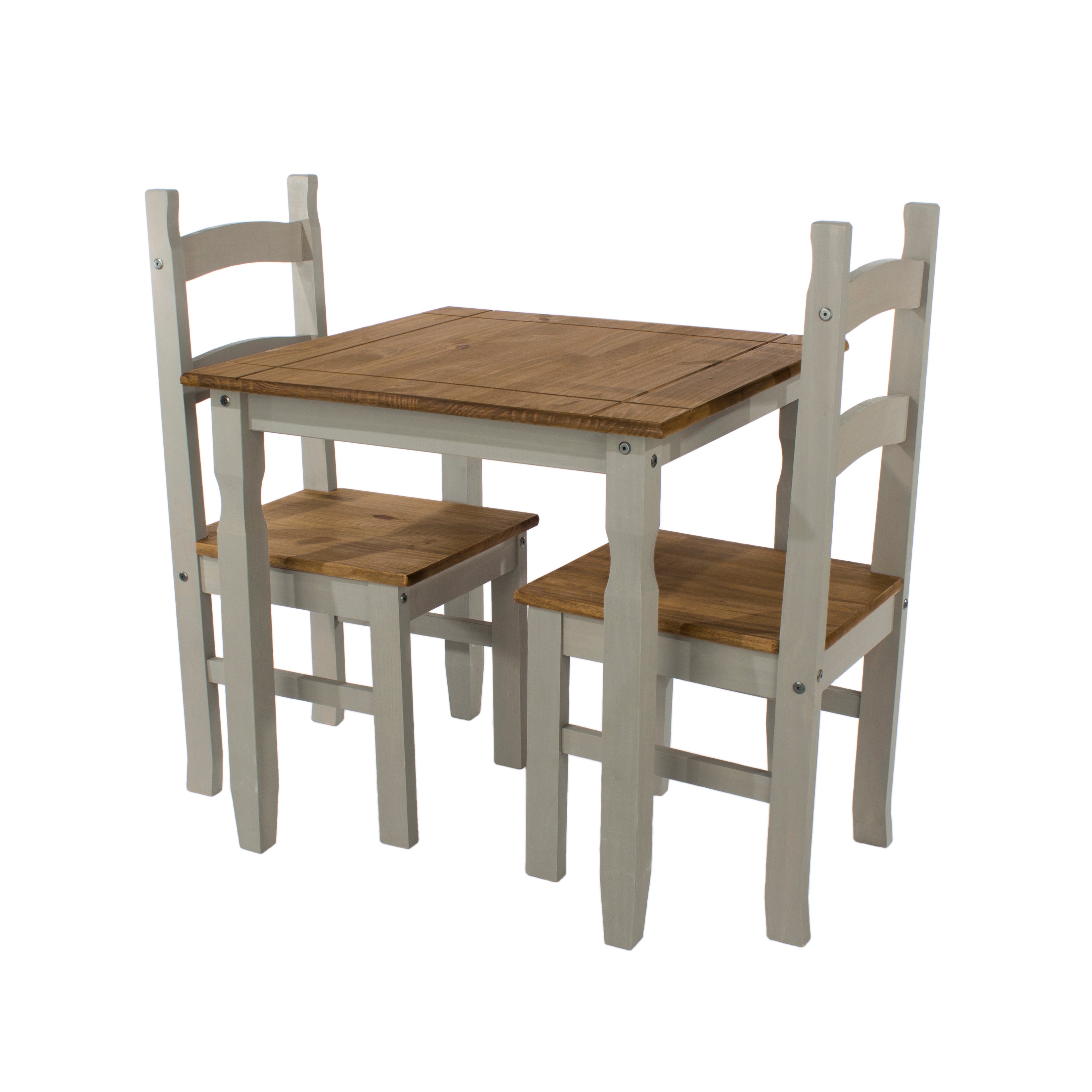 Canasta Wooden Square Dining Table And 2 Chair Set For Core Products - CFD-CRGTBSET1