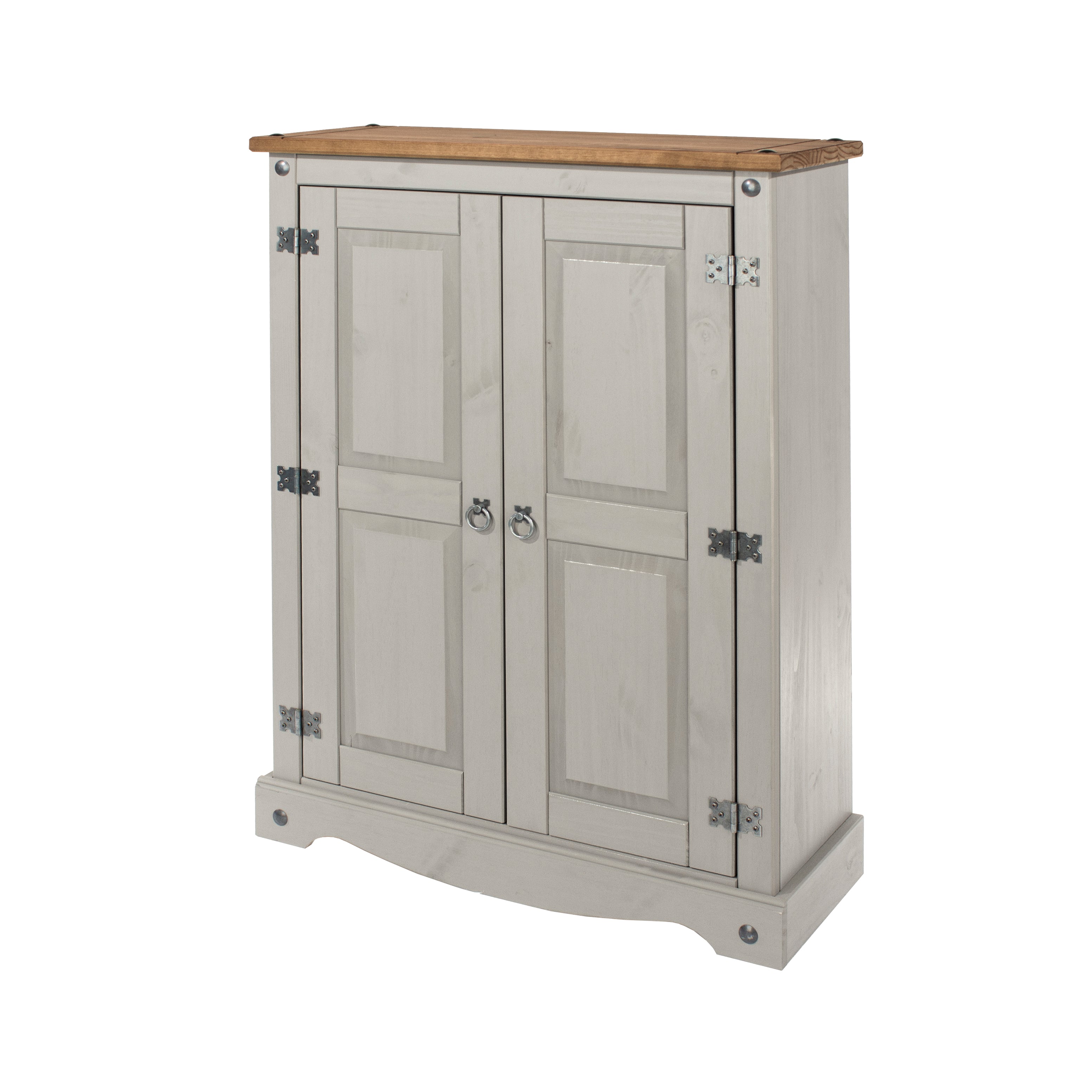 Canasta Pedestal Pine Wood 2 Door Cupboard Unit For Core Products - CFD-CRG922