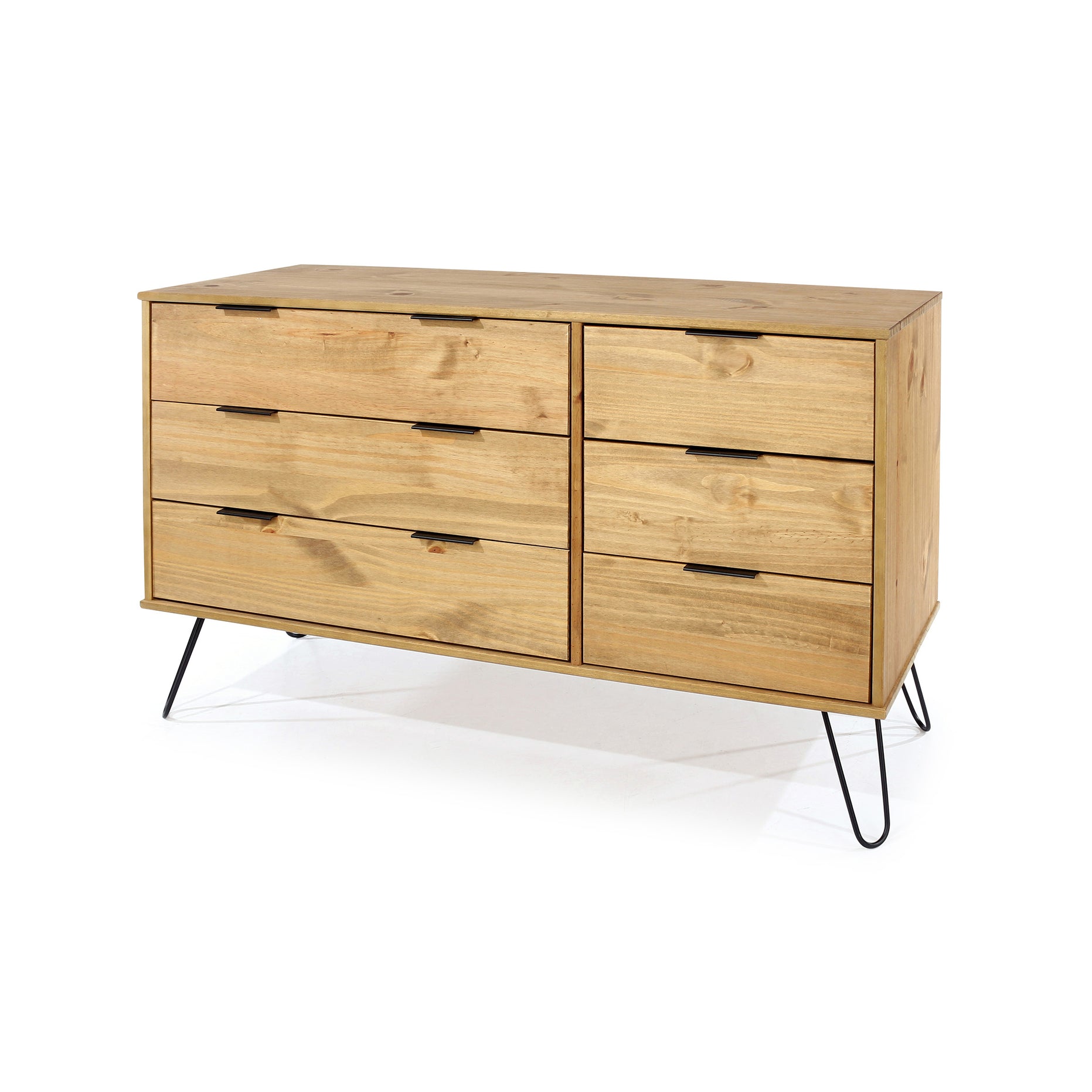 Alyese Wooden 6 Drawer Wide Chest Of Drawers For Core Products - CFD-AG533