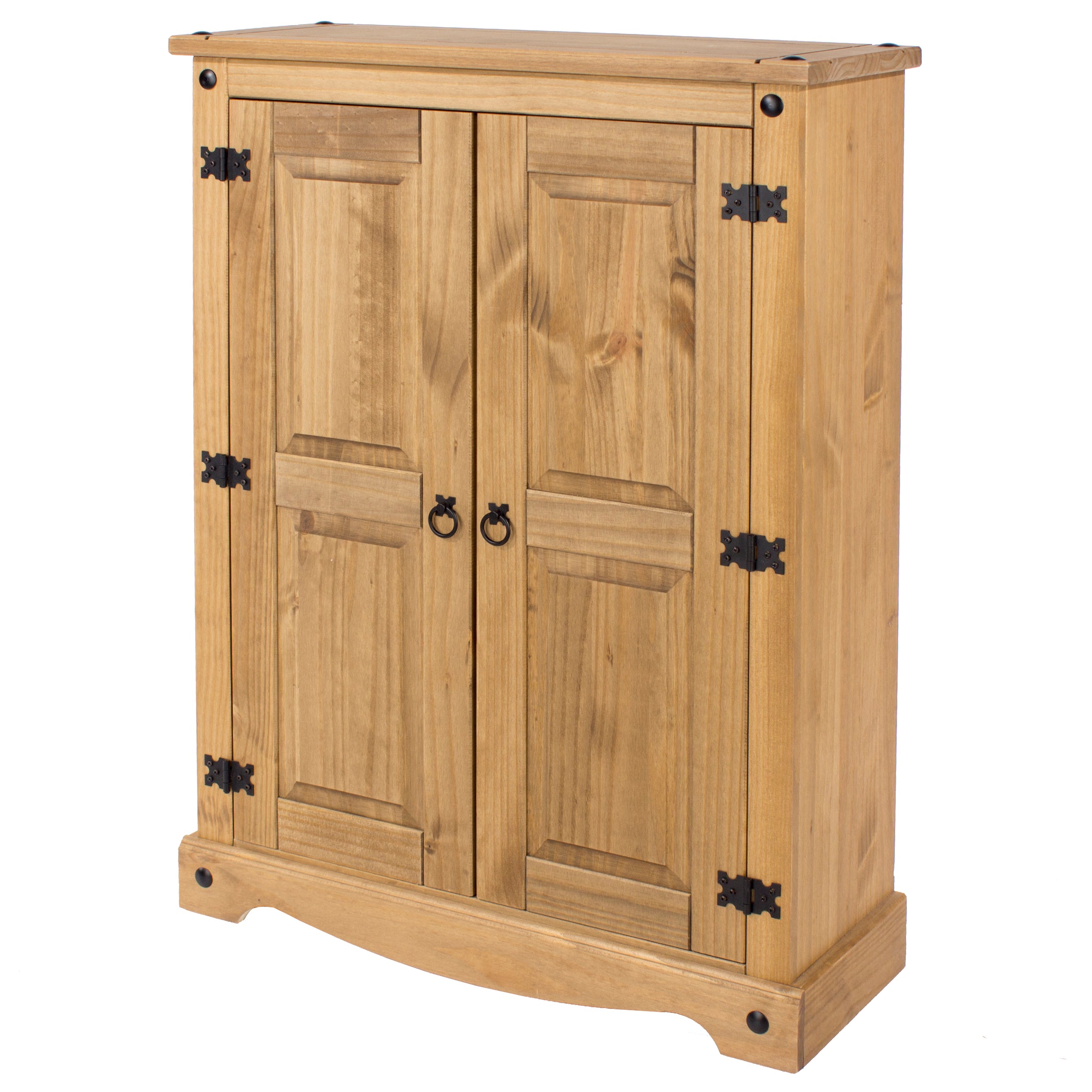 Canasta Wooden 2 Door Cupboard Unit Brown For Core Products - CFD-CR922