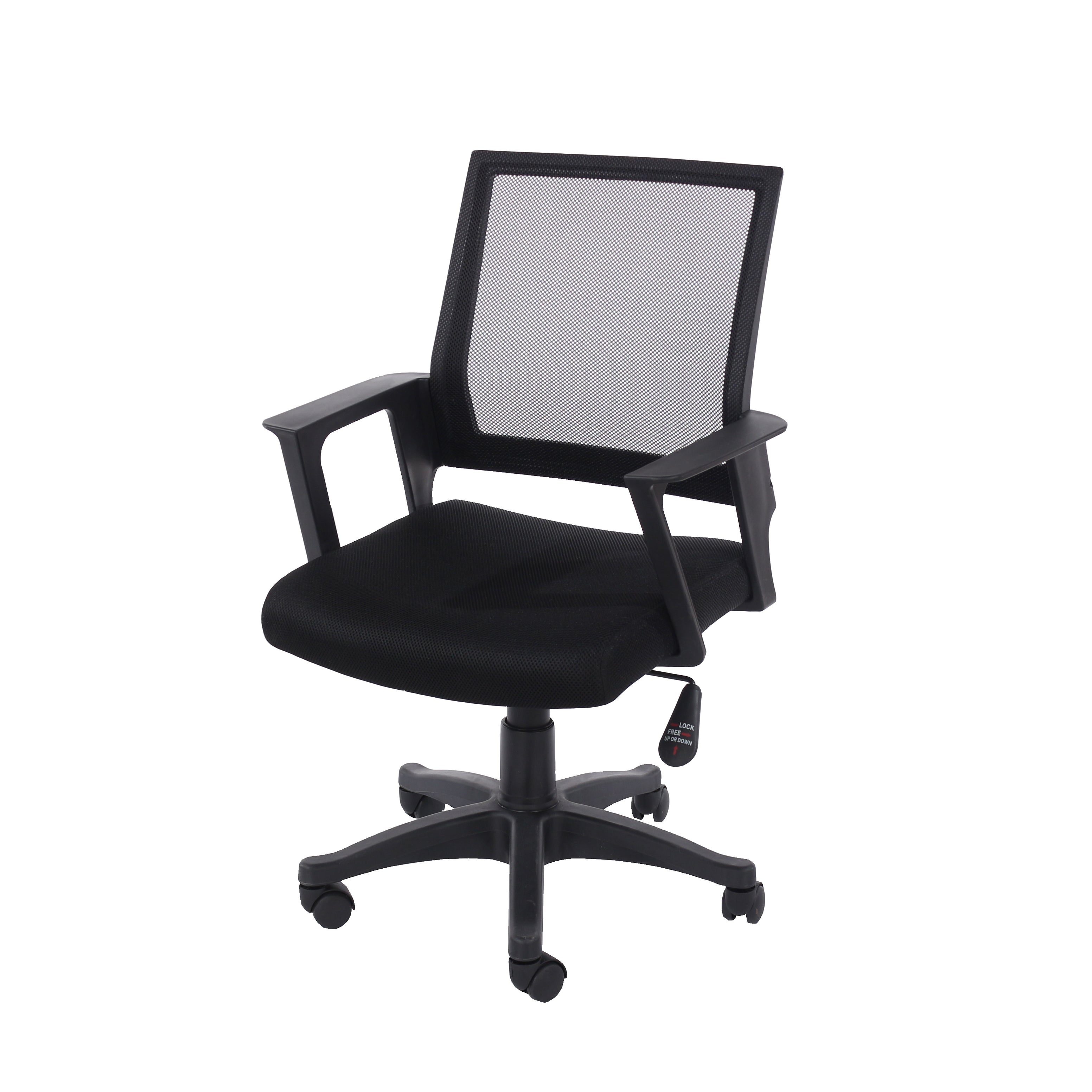 Ladarien Home And Office Chair Black Fabric Seat And Black Base For Core Products - CFD-LFCH25-BK