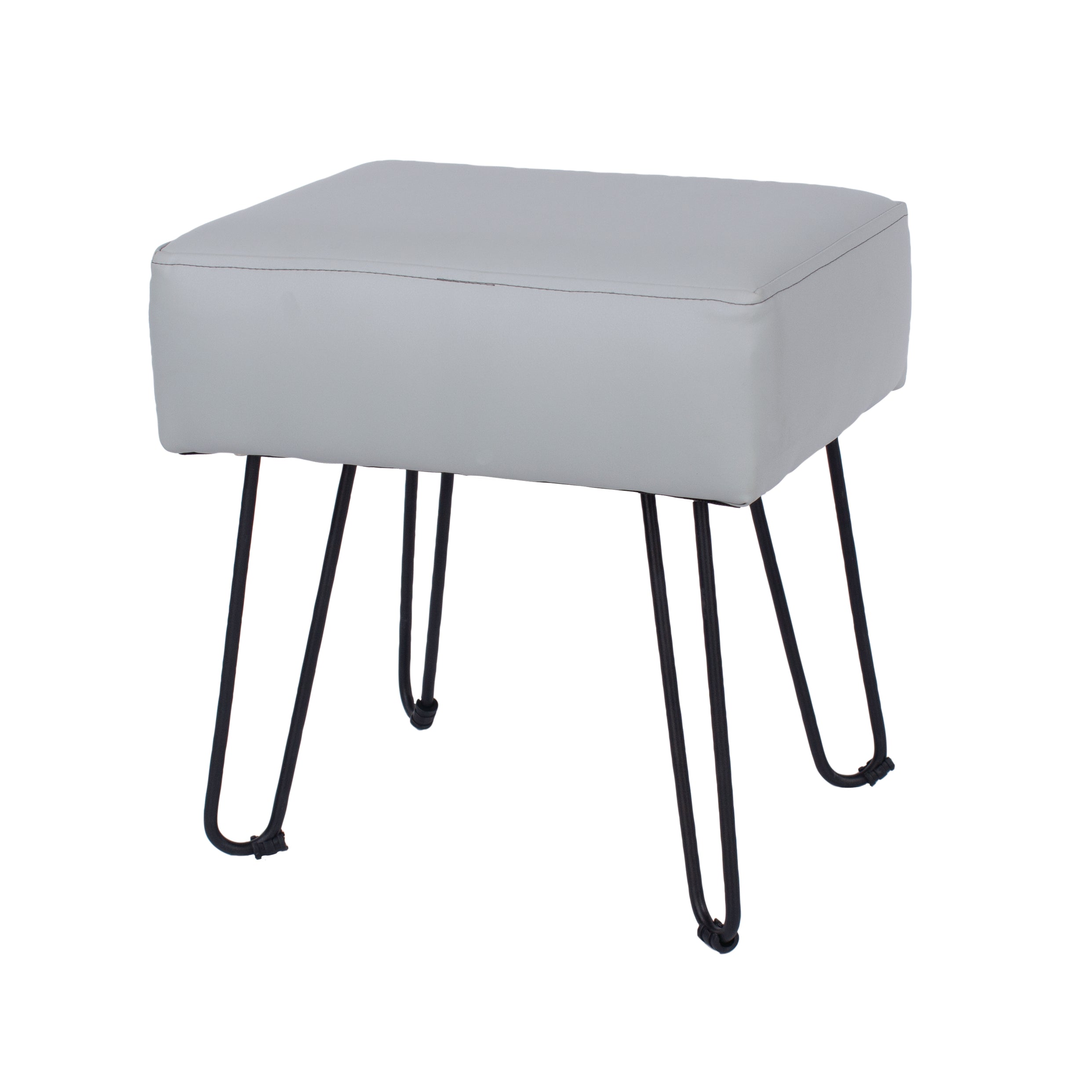 Swindle Upholstered Pu Rectangular Stool With Black Metal Legs - For Core Products - CFD-STL-6G