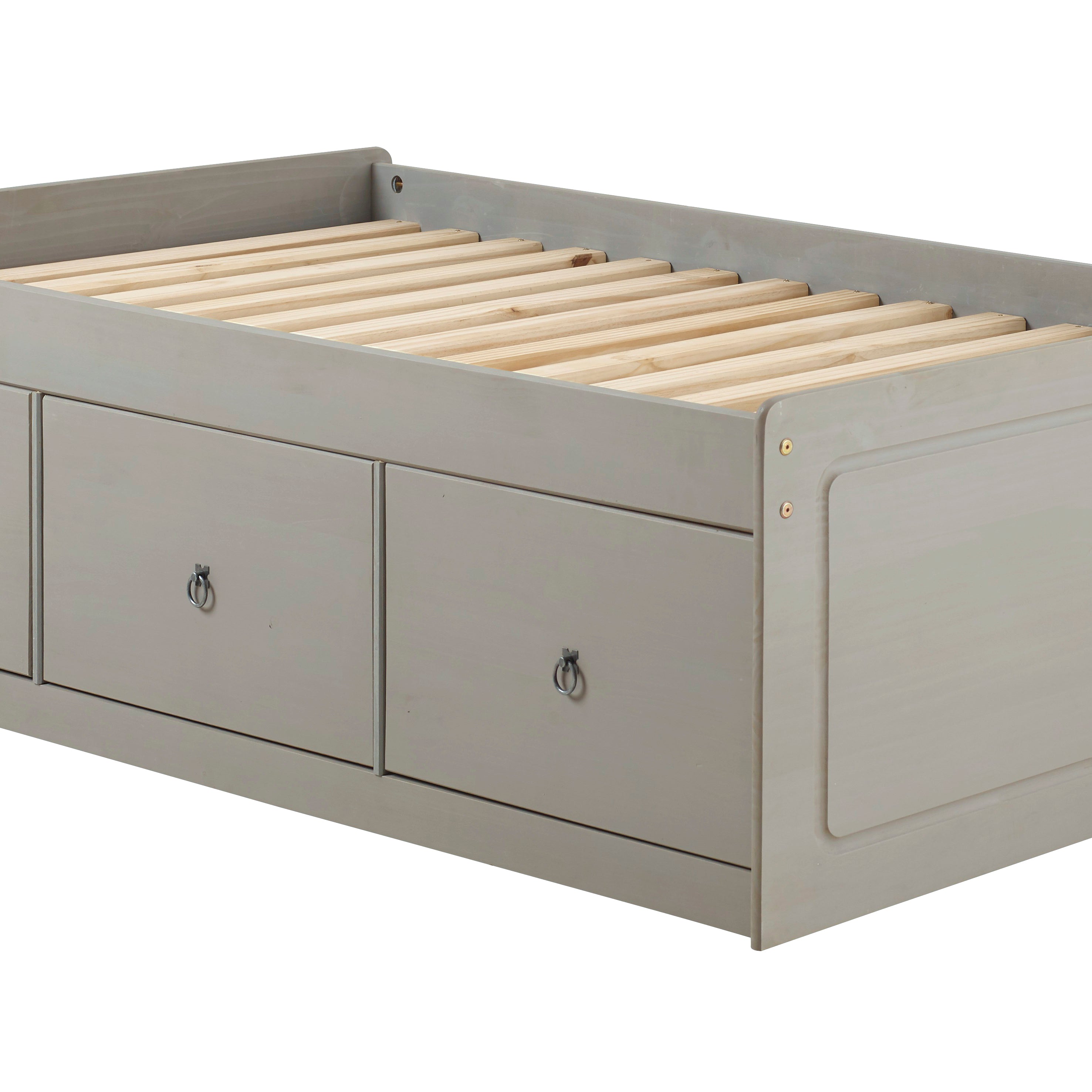 Canasta Wooden Cabin Bed Grey Wax With Storage 3'0" For Core Products - CFD-CRG800