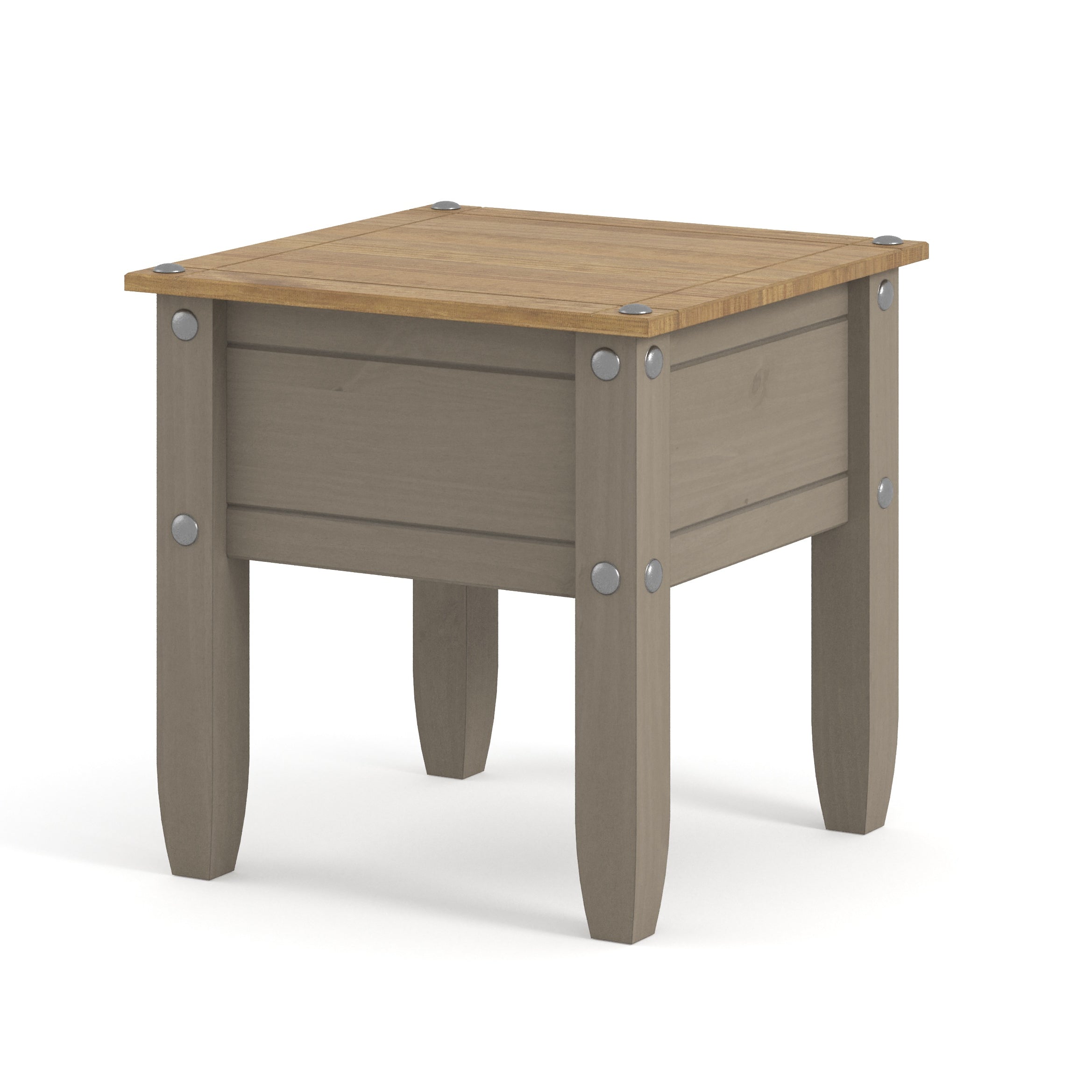 Canasta Wooden Grey Lamp Table For Core Products - CFD-CRG906