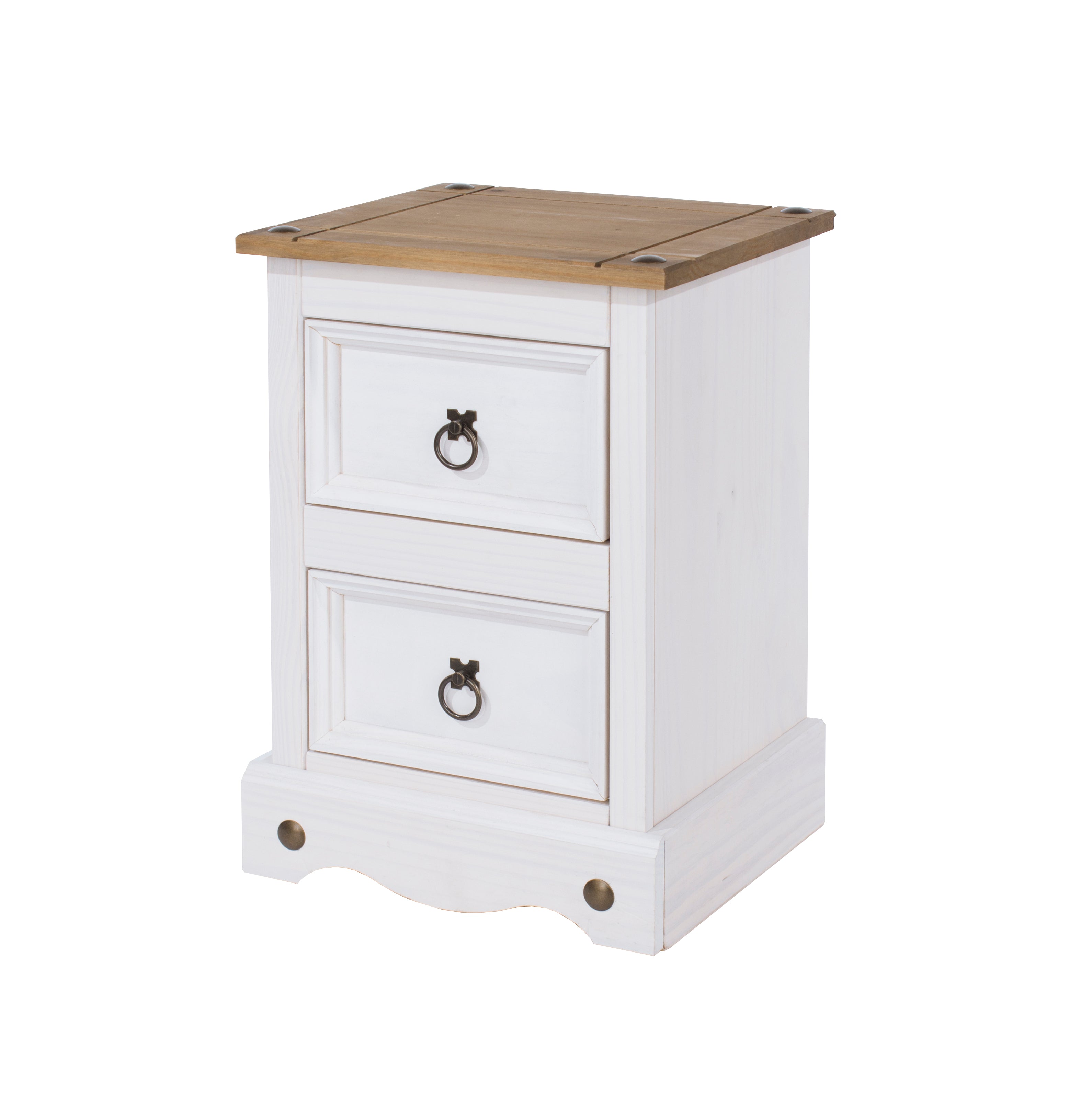 Canasta Wooden 2 Drawer Petite Bedside Cabinet For Core Products - CFD-CRW109