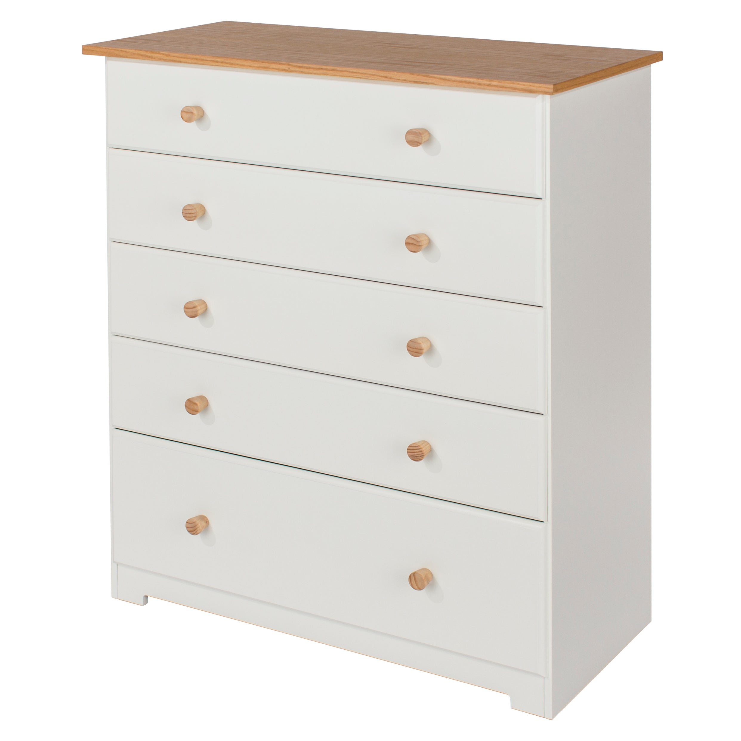 Cortland Mdf White 5 Drawer Chest For Core Products - CFD-CL515