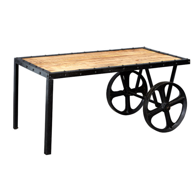 Cosmo Industrial Cart Coffee Table For Indian Hub-IH-ID12