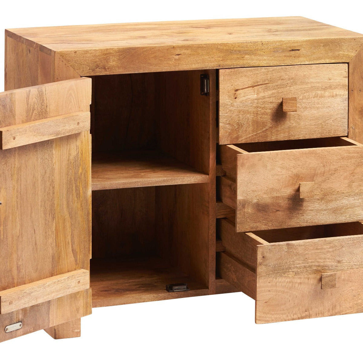 Toko Light Mango 3 Drawer Sideboard  For Indian Hub-IH-LB15