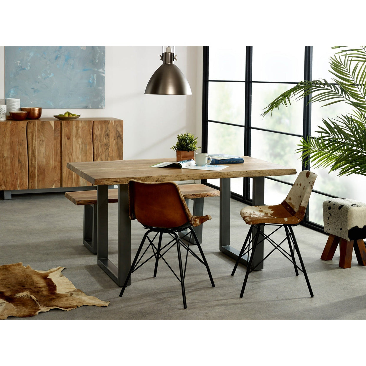Baltic Live Edge Dining Table 1.5 M For Indian Hub-IH-LD03