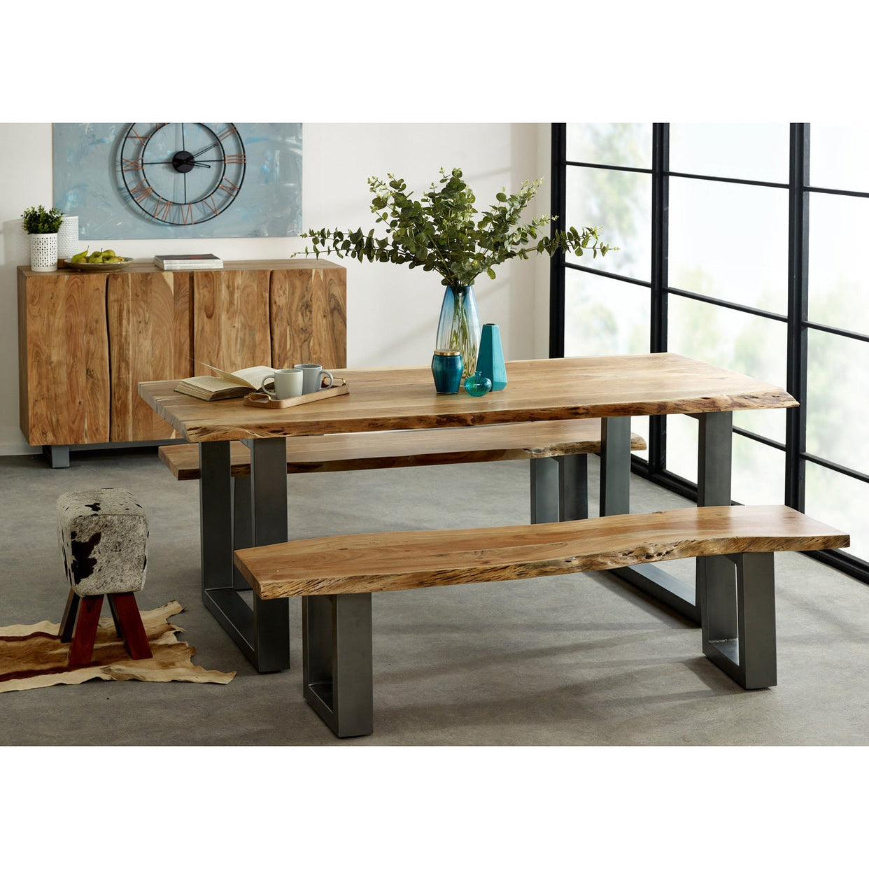 Baltic Live Edge Large Bench For Indian Hub-IH-LD07