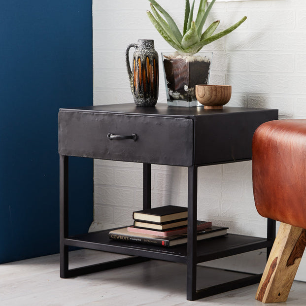 Metalica Iron Lamp Table For Indian Hub-IH-M02
