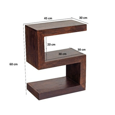 Toko Dark Mango S Shaped Display Unit  For Indian Hub-IH-ML02