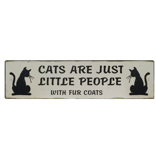Cats Are Just Little Metal People Plaque from Artisan Furniture - GUD081
