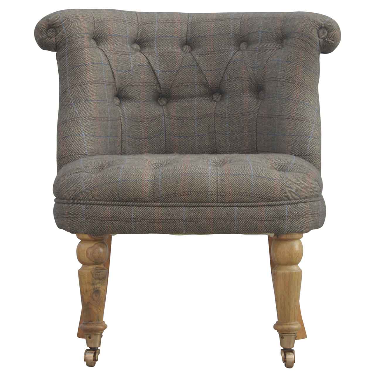 Small Multi Tweed Mango Wood Dining Chair from Artisan Furniture - IN111