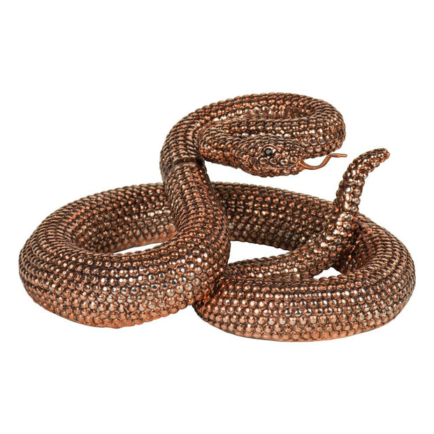 Bronze Coiled Rattlesnake Figurine from Artisan Furniture - RSN119