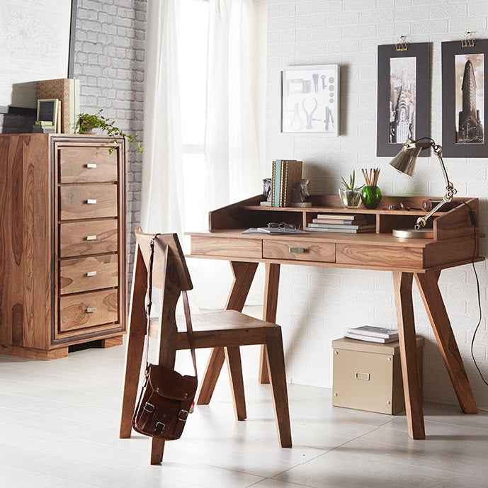 Jodhpur Sheesham Study Desk - Set of 2 For Indian Hub-IH-SN01