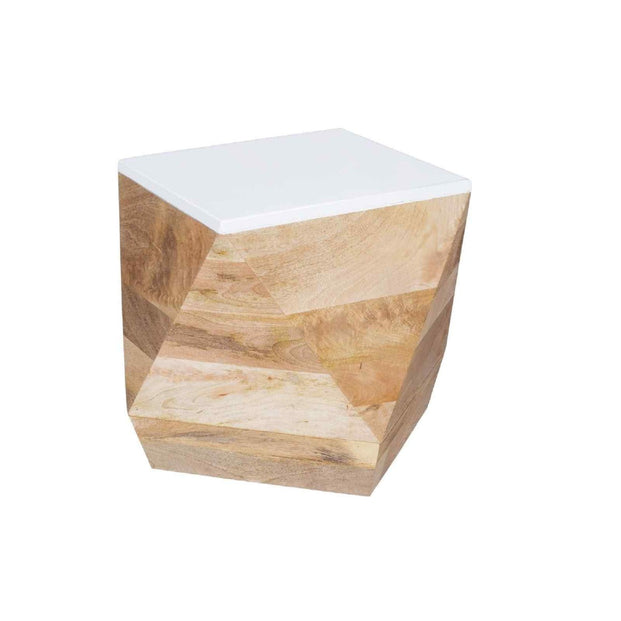 Alfie Side Table Solid Mango Wood For Indian Hub-IH-MW01