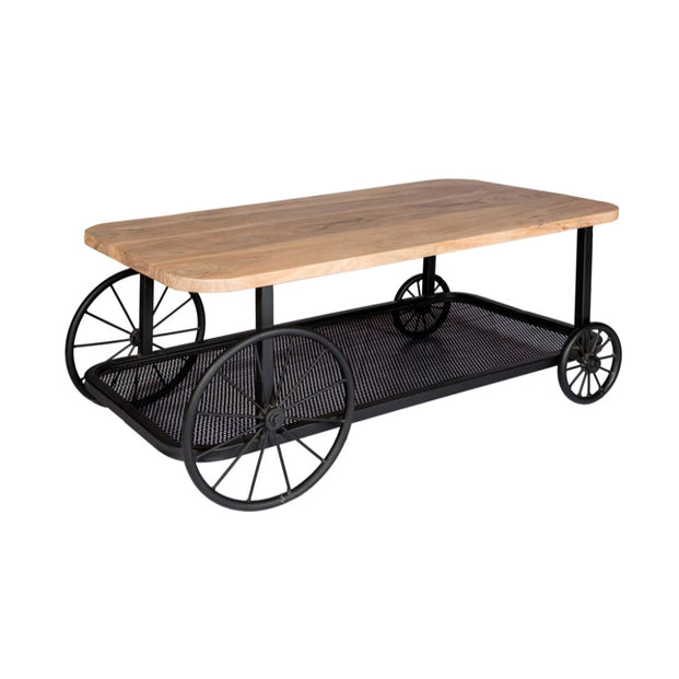 Craft Wheel Coffee Table For Indian Hub-IH-WRS01